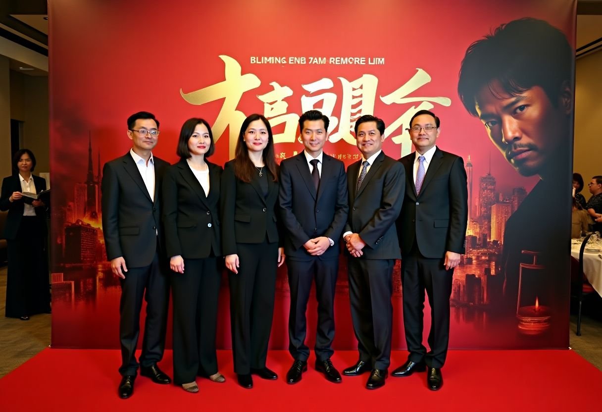 吾爱吃瓜网电影首映礼现场，主创团队亮相